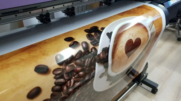 Coffee shop: Window graphics printed in full colour