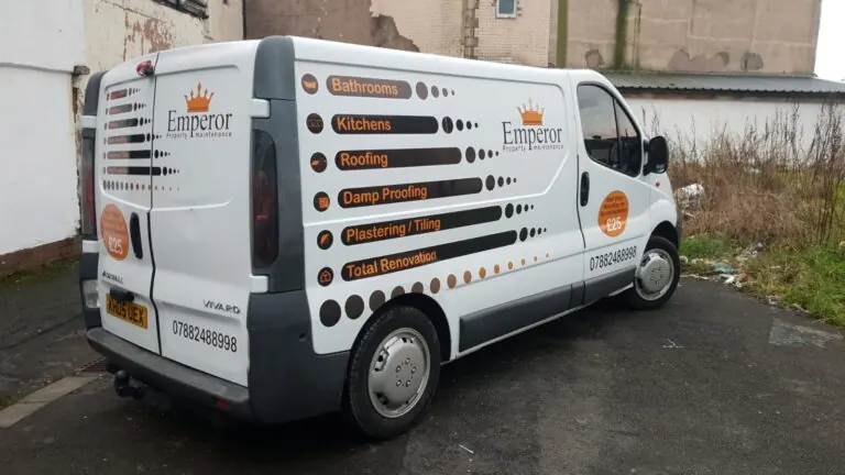 Emperor: Van with printed side graphics