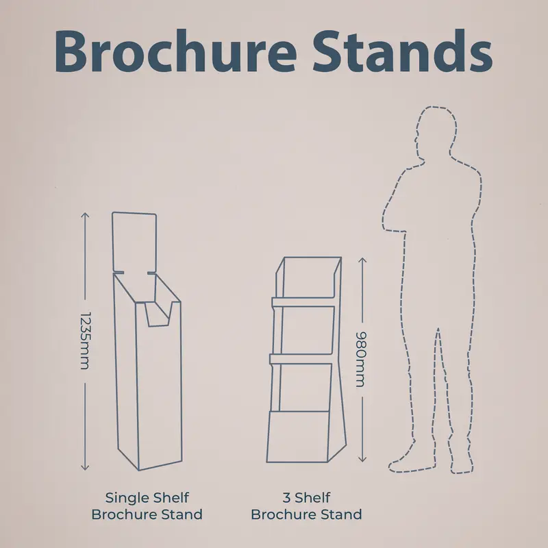 Customisable Cardboard Brochure Stands