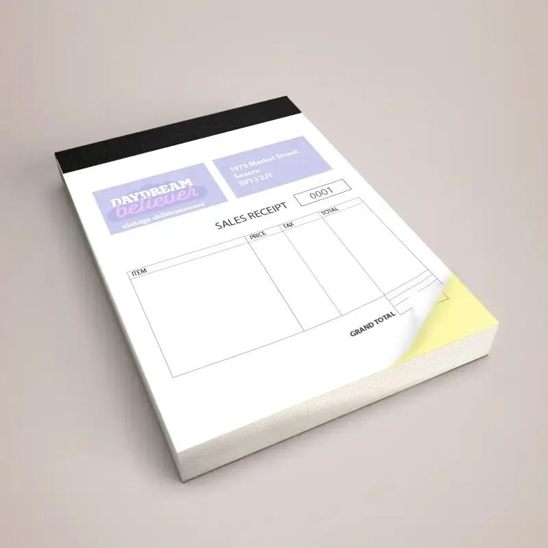 NCR Invoice Books: a4 3 part ncr book