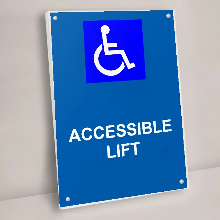 Accessible Lift Sign: accessible lift sign 3