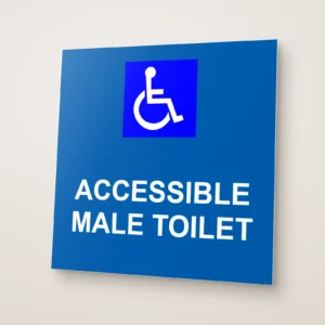 Accessible Male Toilet Sign