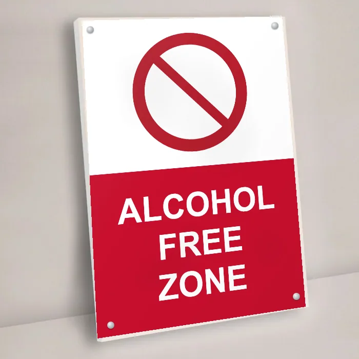 Alcohol Free Zone Sign: alcohol free zone sign 3