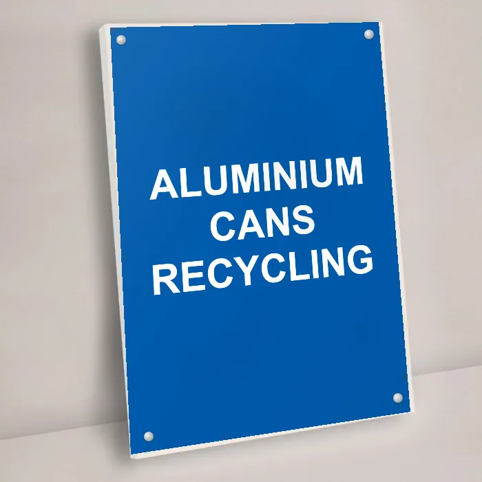 Aluminium Cans Recycling Sign: aluminium cans recycling sign 3
