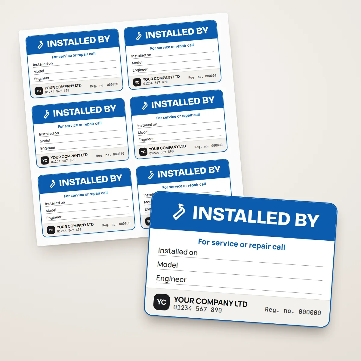 Appliance Installed By Labels