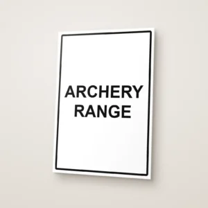 Archery Range Sign
