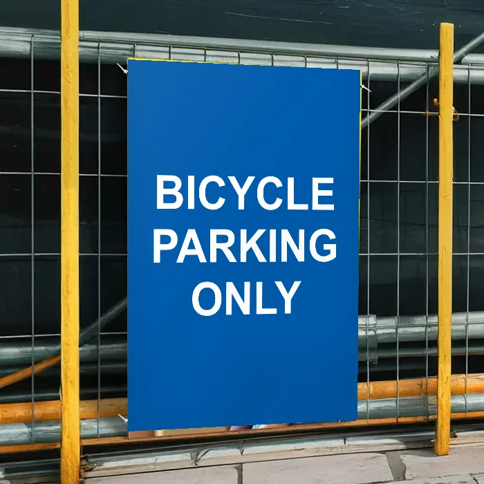 Bicycle Parking Only Sign: bicycle parking only sign 3