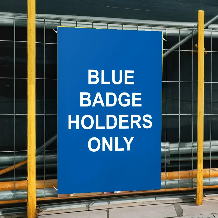 Blue Badge Holders Only Sign: blue badge holders only sign 3
