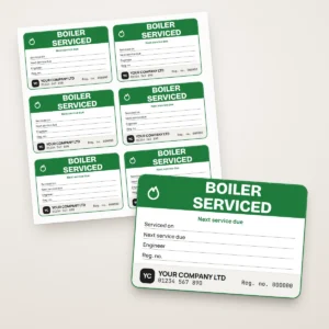 Boiler Service Labels
