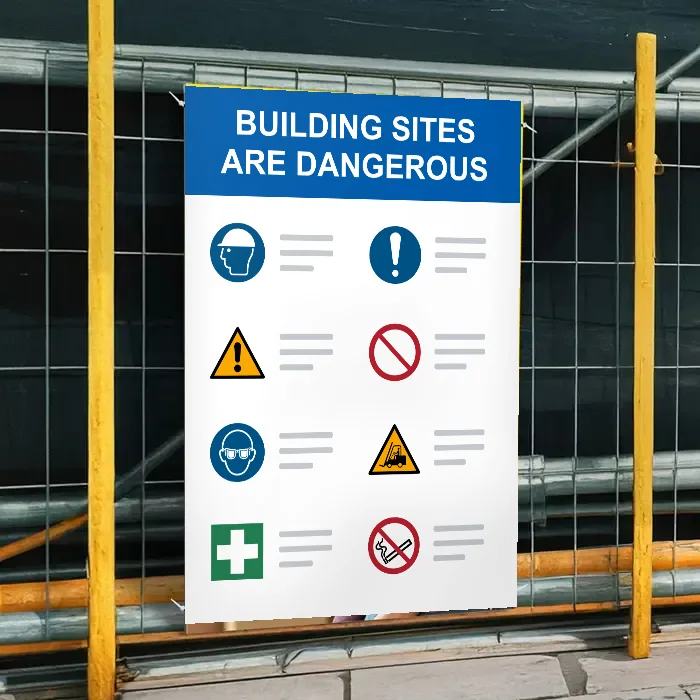 Building Sites Are Dangerous Sign: building sites are dangerous sign 3