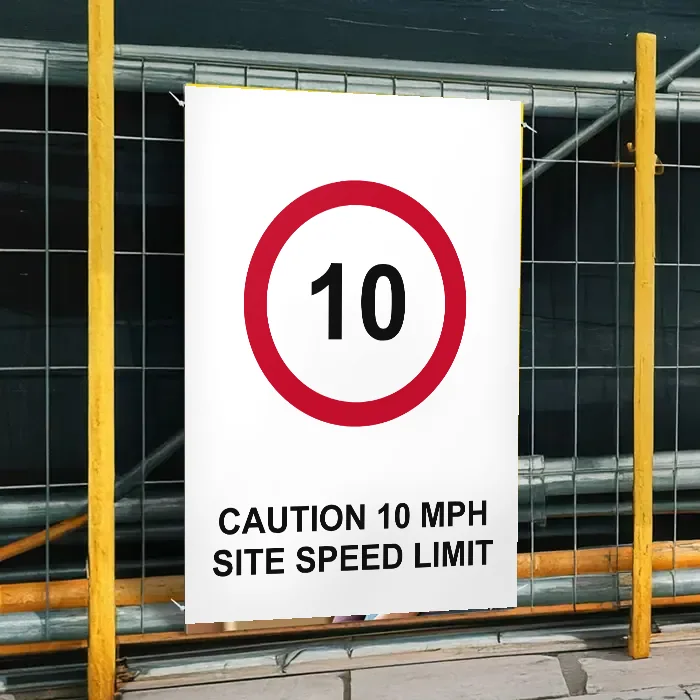 Caution 10 mph Site Speed Limit Sign: caution 10 mph site speed limit sign 3