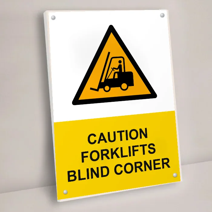 Caution Forklifts Blind Corner Sign: caution forklifts blind corner sign 3