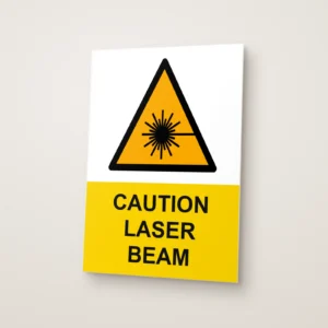 Caution Laser Beam Sign