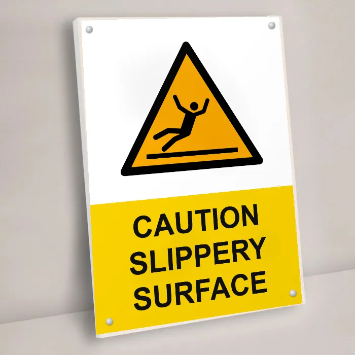Caution Slippery Surface Sign: caution slippery surface sign 3
