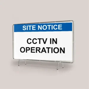 CCTV in Operation Site Banner
