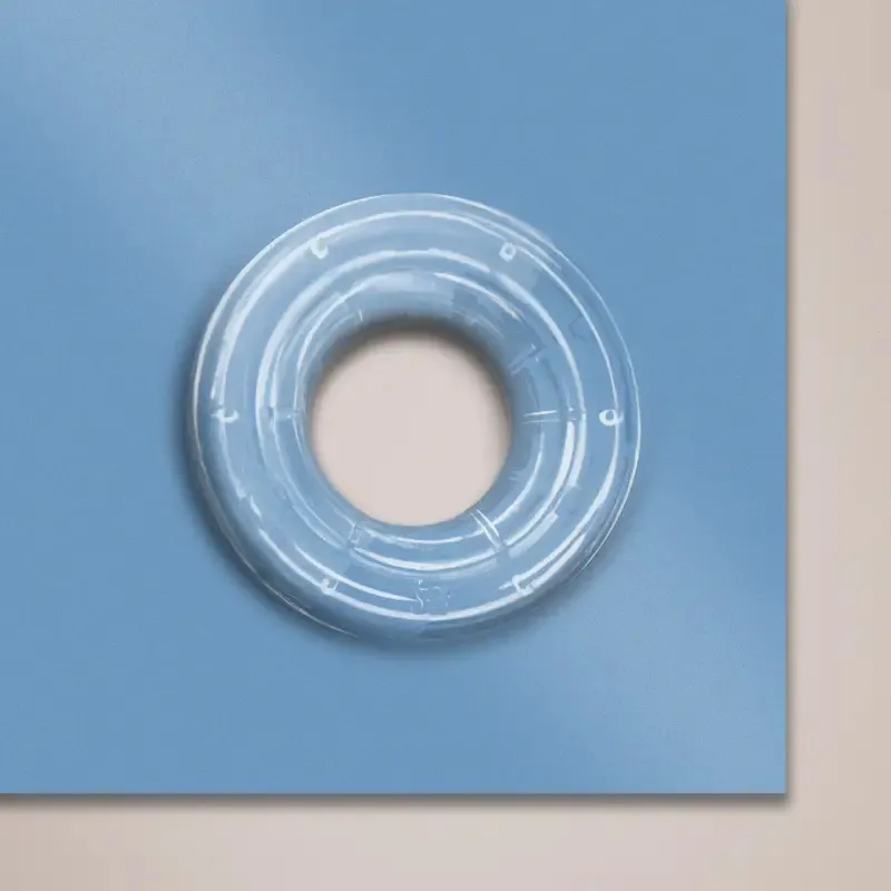6ft x 3ft PVC Banner: close up of a banner eyelet 2