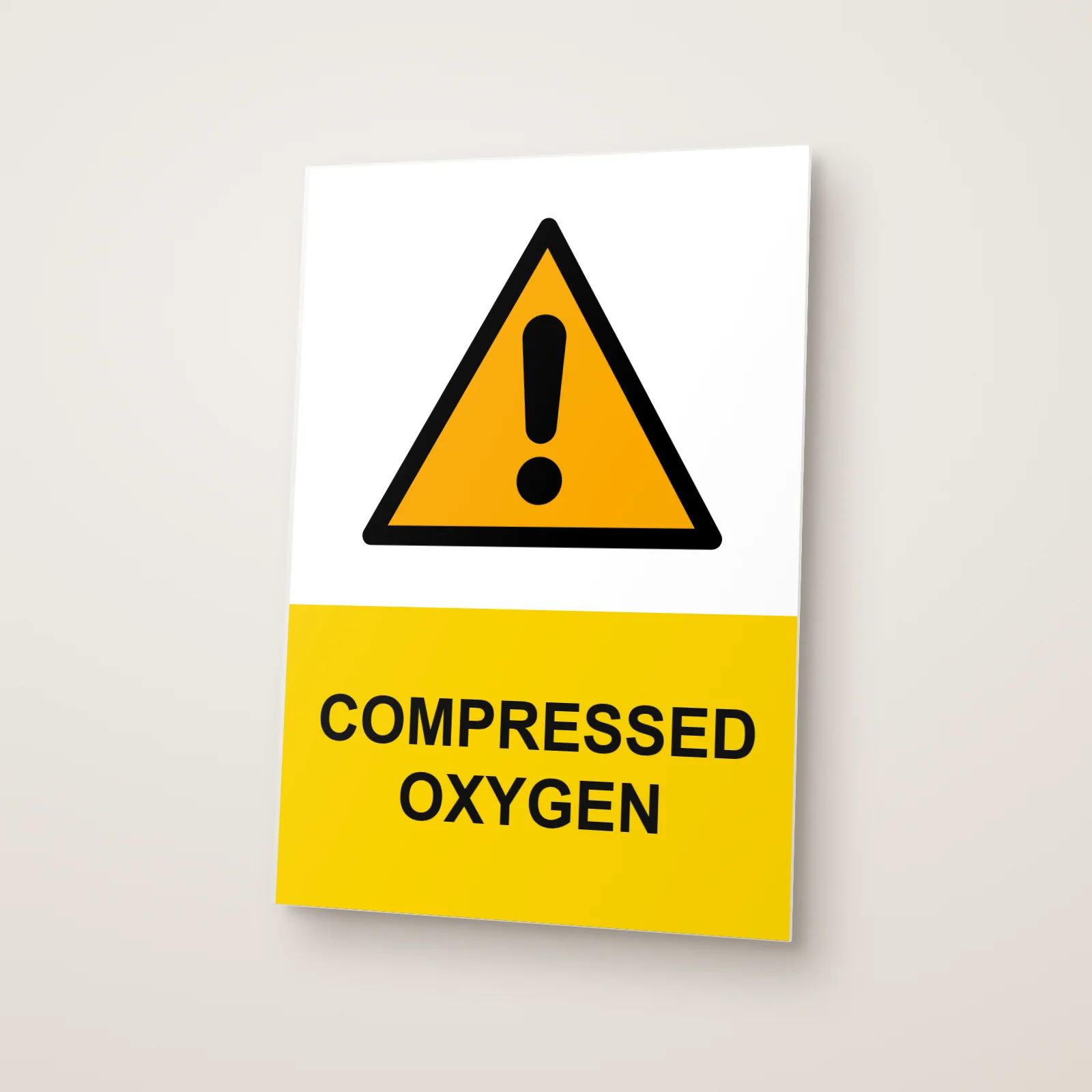 Compressed Oxygen Sign