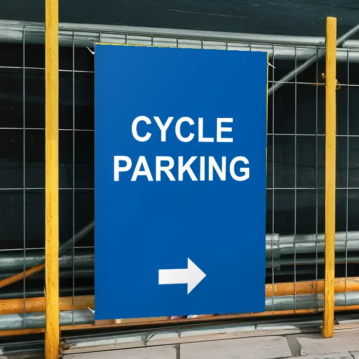 Cycle Parking Right Arrow Sign: cycle parking right arrow sign 3