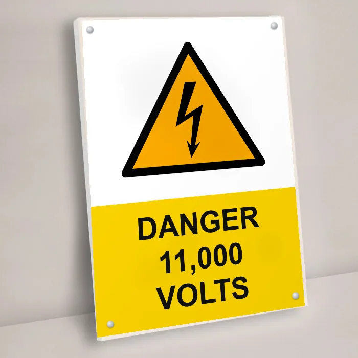 Danger 11,000 Volts Sign: danger 11 000 volts sign 3