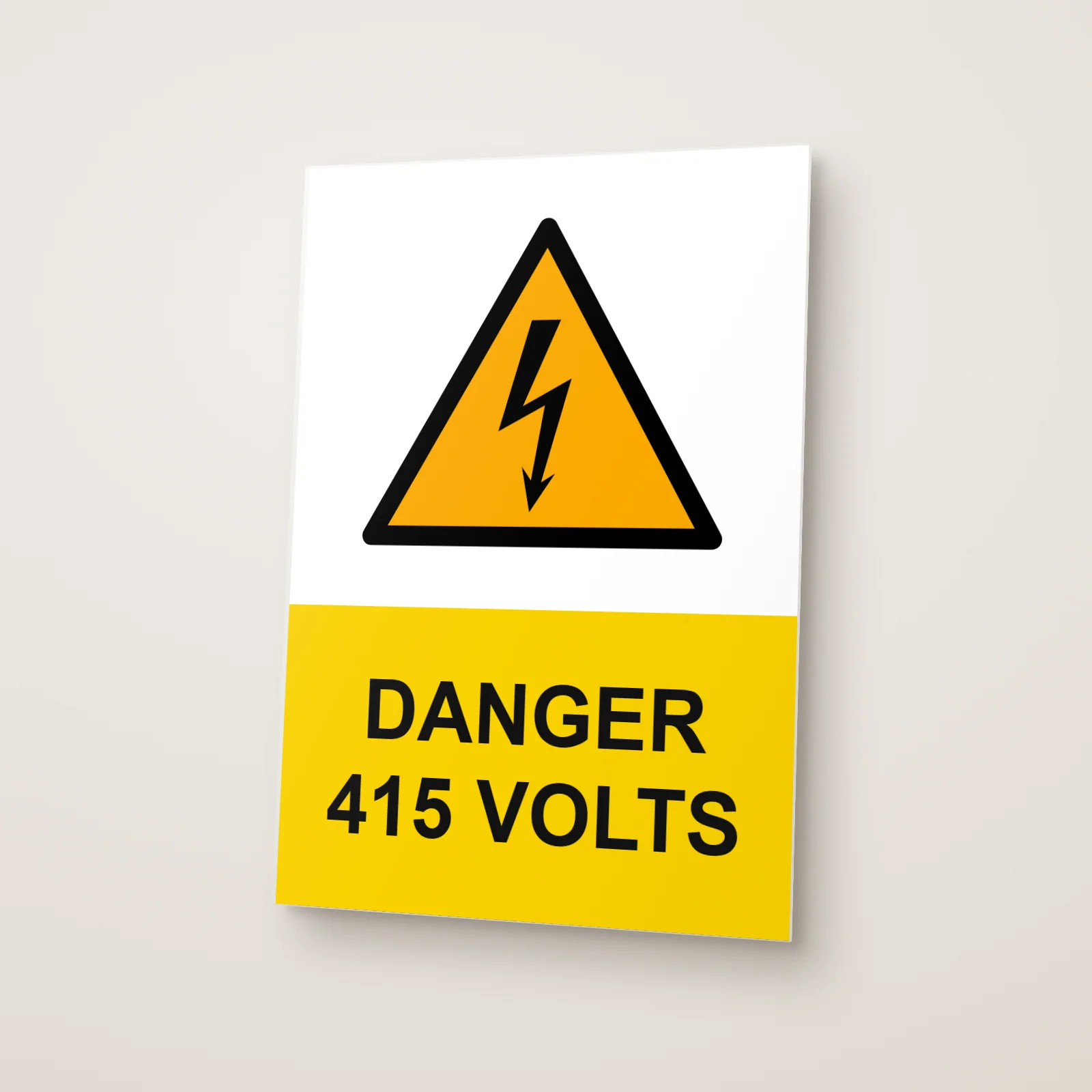 Danger 415 Volts Sign