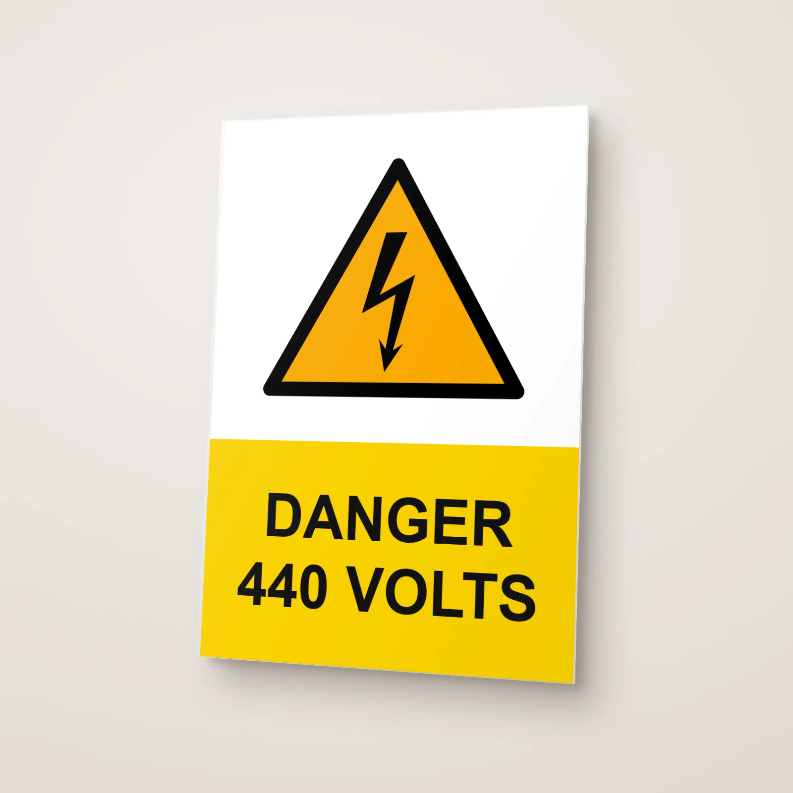 Danger 440 Volts Sign