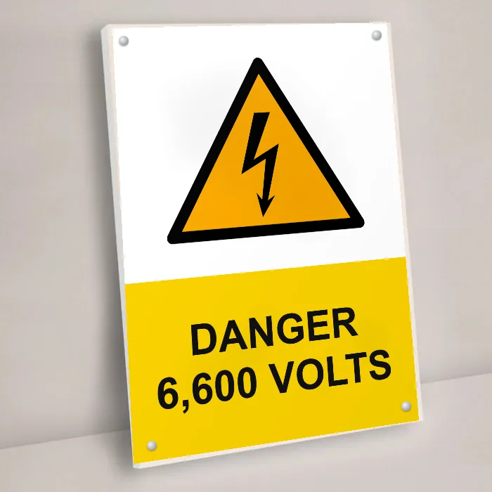 Danger 6,600 Volts Sign: danger 6 600 volts sign 3