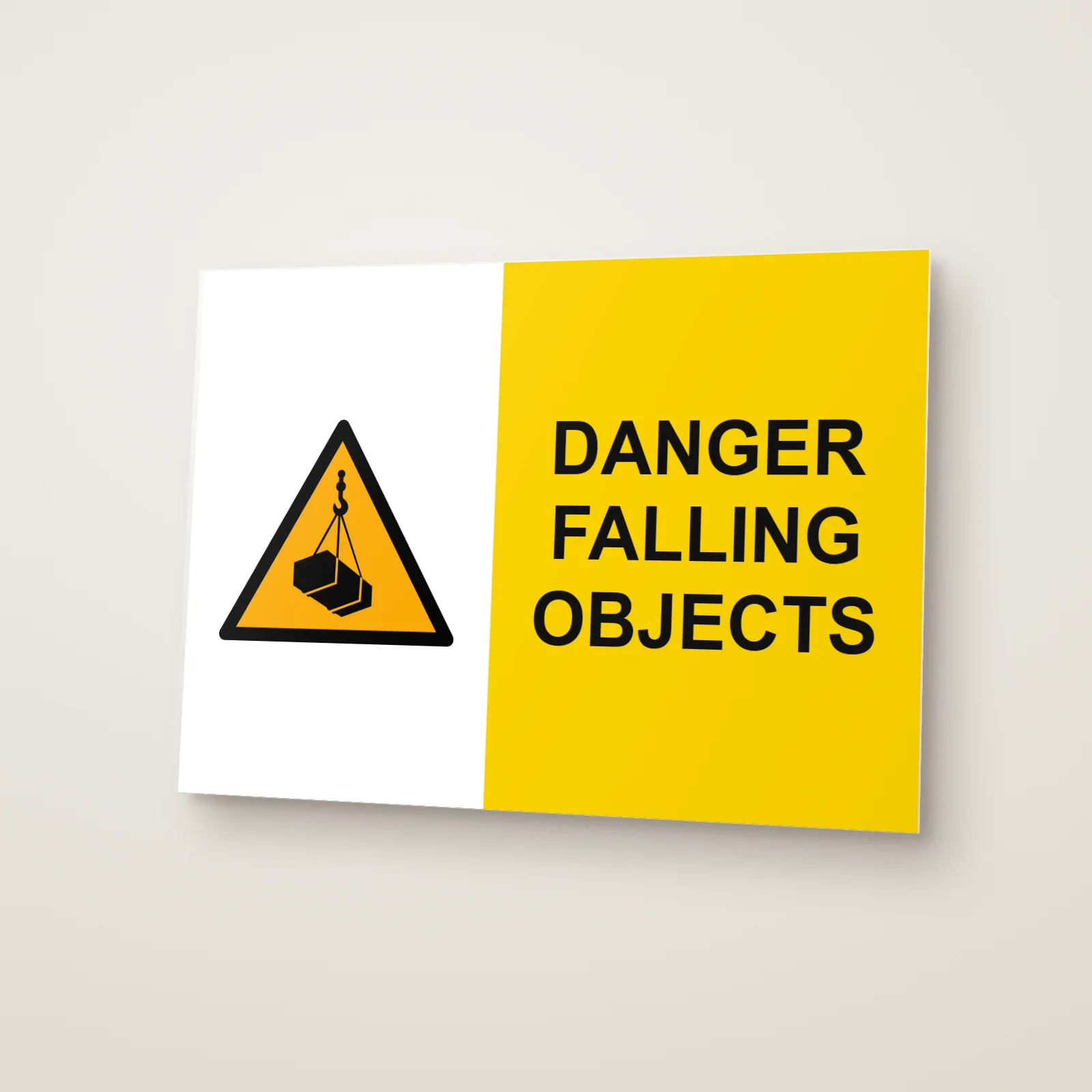 Danger Falling Objects Sign