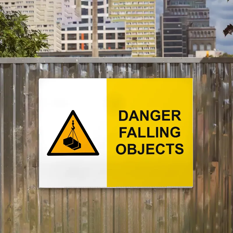 Danger Falling Objects Sign: danger falling objects sign 3