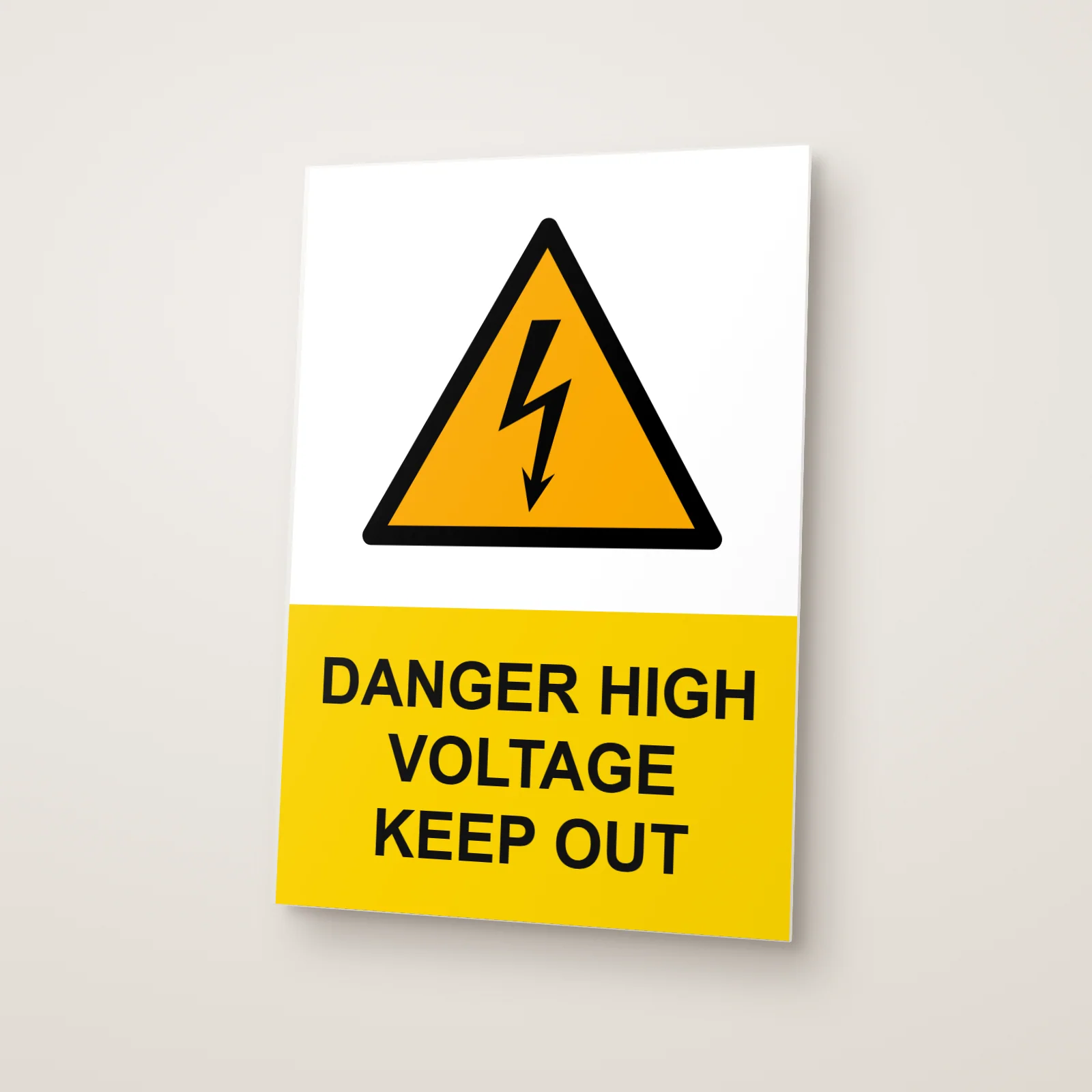 Danger High Voltage Keep Out Sign