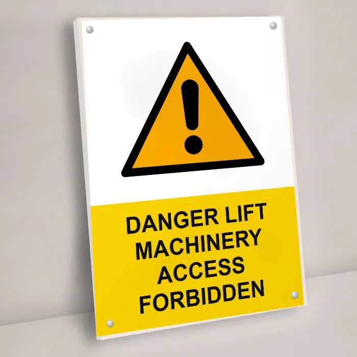 Danger Lift Machinery Access Forbidden Sign: danger lift machinery access forbidden sign 3