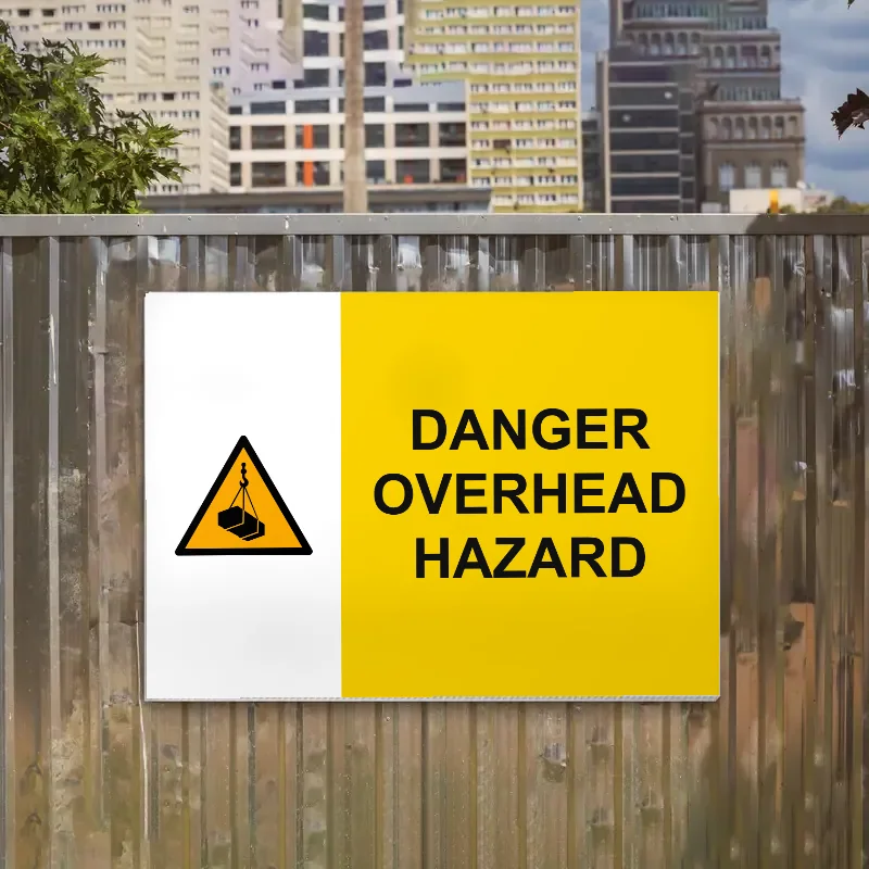 Danger Overhead Hazard Sign: danger overhead hazard sign 3