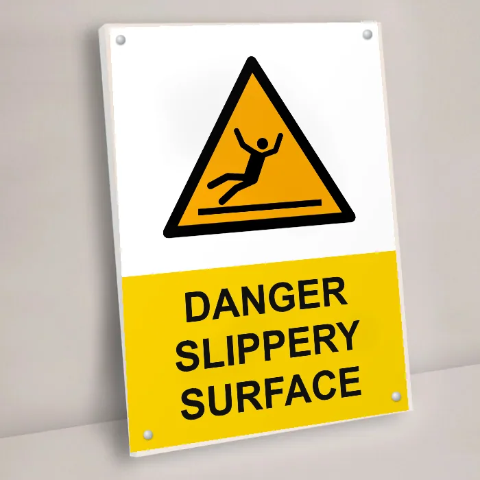 Danger Slippery Surface Sign: danger slippery surface sign 3
