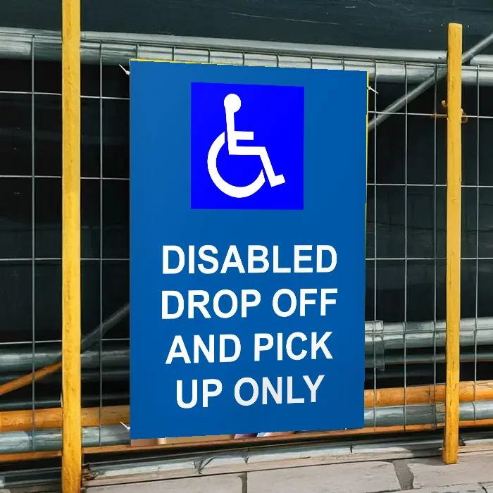 Disabled Drop Off and Pick Up Only Sign: disabled drop off and pick up only sign 3
