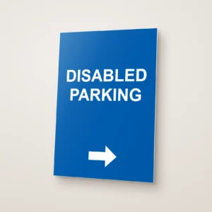 Disabled Parking Arrow Right Sign