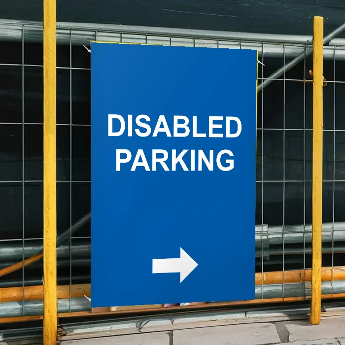 Disabled Parking Arrow Right Sign: disabled parking arrow right sign 3