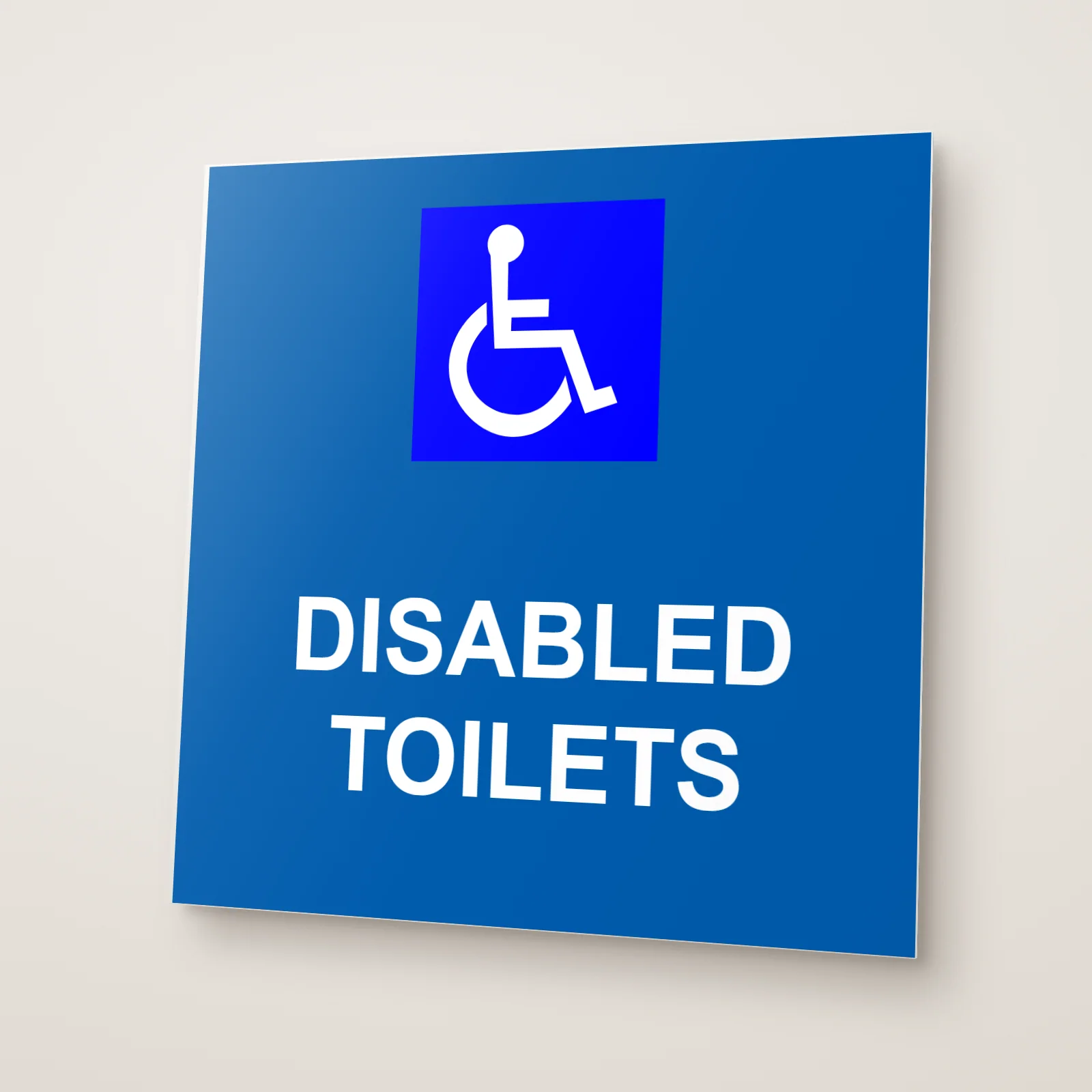 Disabled Toilets Sign