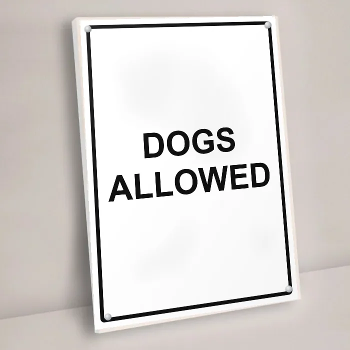 Dogs Allowed Sign: dogs allowed sign 3