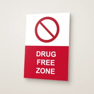 Drug Free Zone Sign