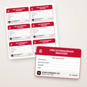 Fire Extinguisher Service Labels