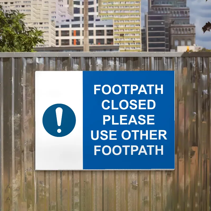 Footpath Closed Please Use Other Footpath Sign: footpath closed please use other footpath sign 3