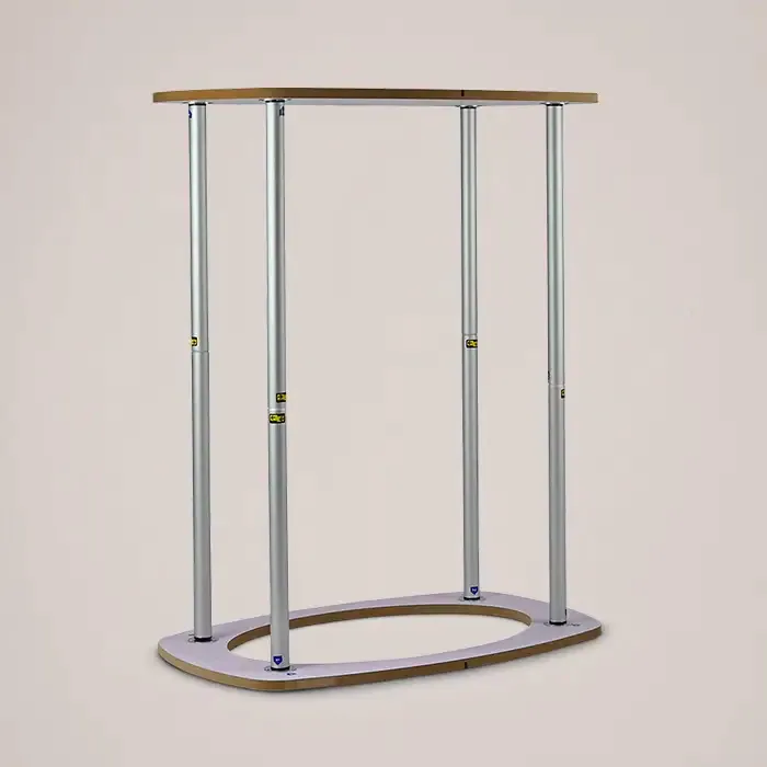 Oval Promotional Counter: frame of a rectangular promotional counter