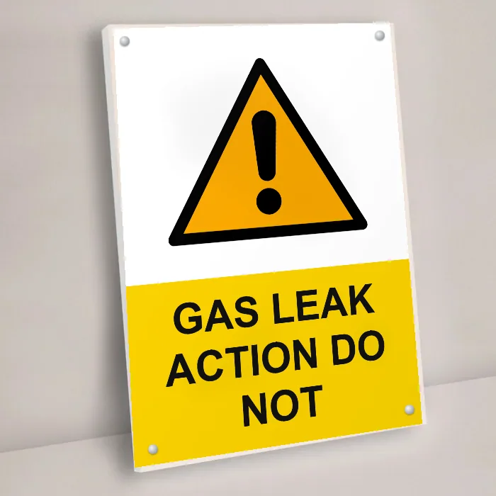 Gas Leak Action Do Not Sign: gas leak action do not sign 3