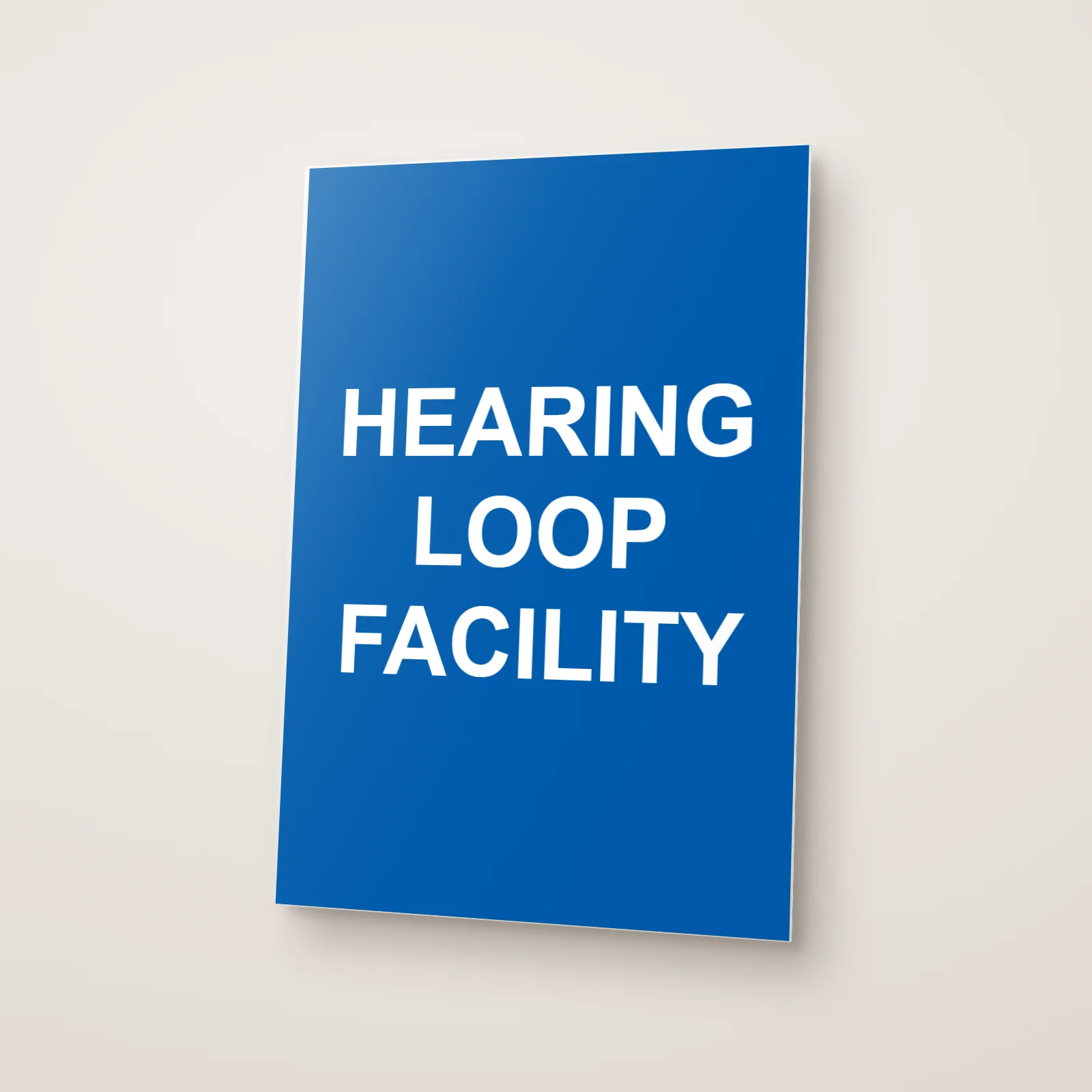 Hearing Loop Facility Sign