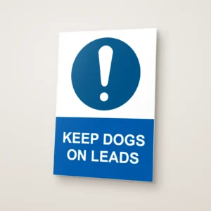 Keep Dogs on Leads Sign