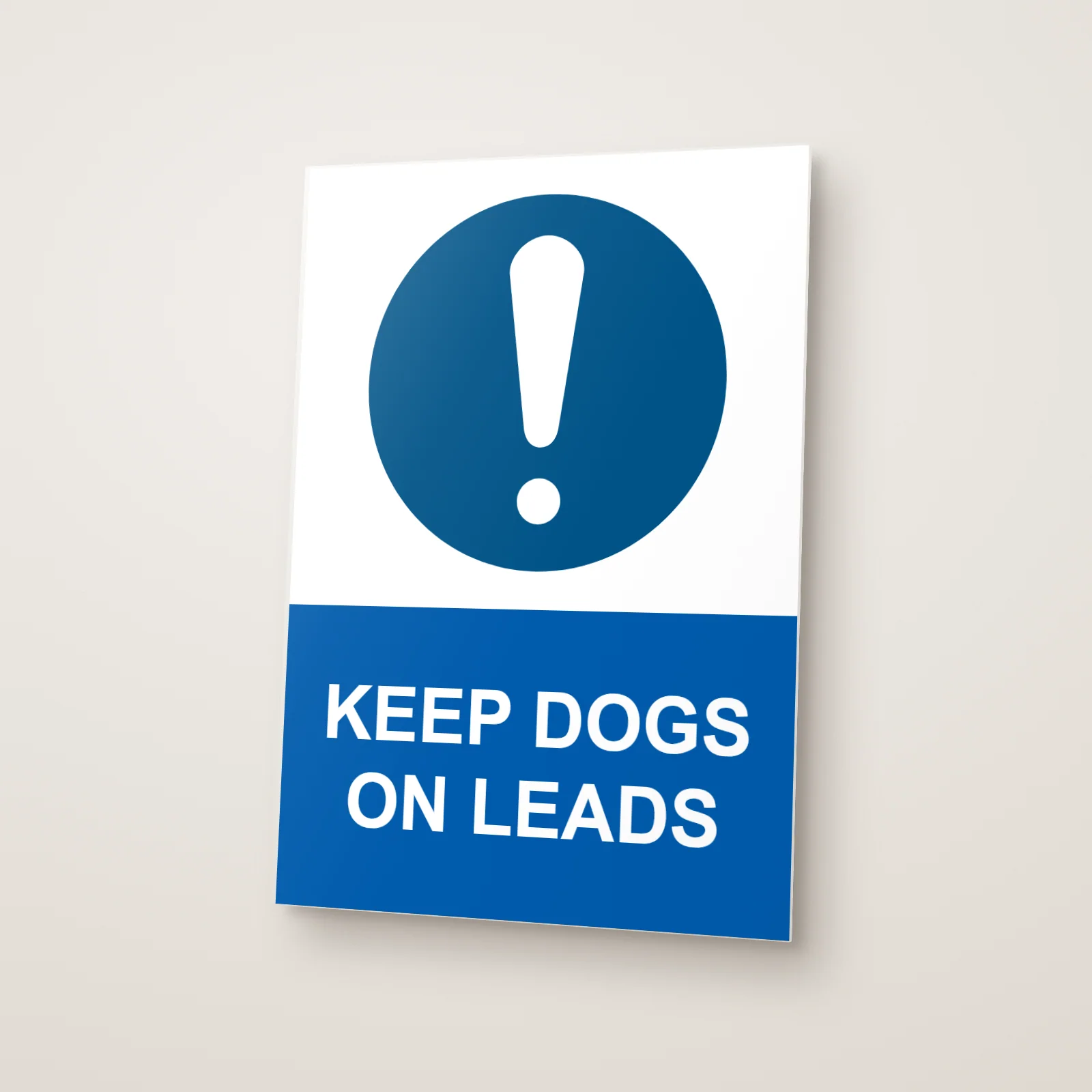 Keep Dogs on Leads Sign