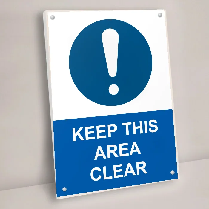 Keep This Area Clear Sign: keep this area clear sign 3