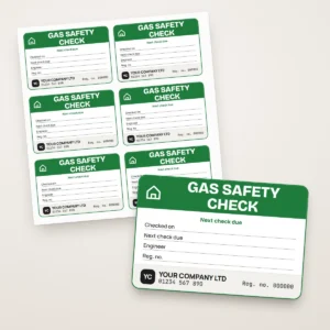 Landlord Gas Safety Check Labels