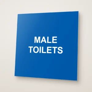 Male Toilets Sign
