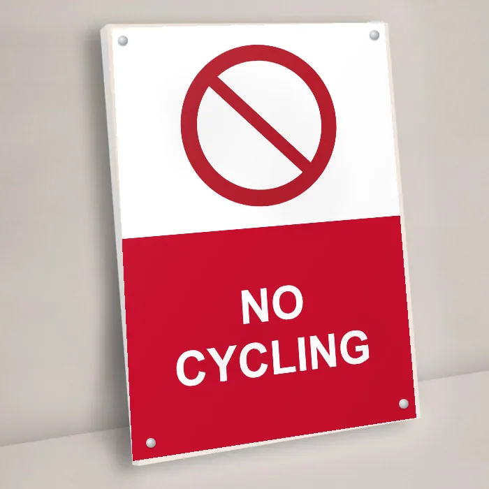 No Cycling Sign: no cycling sign 3