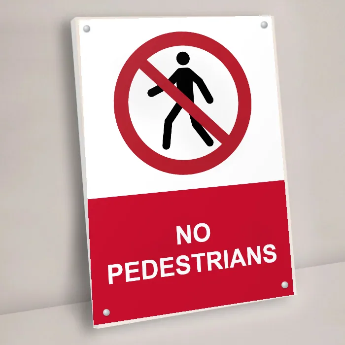 No Pedestrians Sign: no pedestrians sign 3